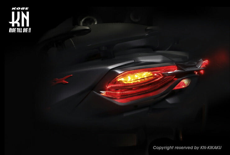 KOSO 3D LED Tail Kit, Orange Turn Signals/Clear Lens, Cygnus X 5th Gen
