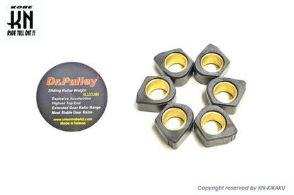 Dr. Pulley 20x12 Black Sliding Weight Rollers 15.0g