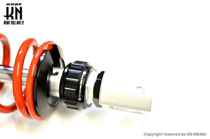 RCB Rear Shock Absorber with Damping Adjustment SB-5 Silver/Red 348-353mm XMAX250/300 PCX