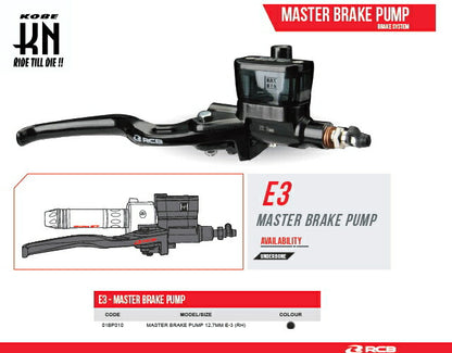 RCB 汎用マスターシリンダー E-3シリーズ 右側 12.7mm(1/2) 汎用