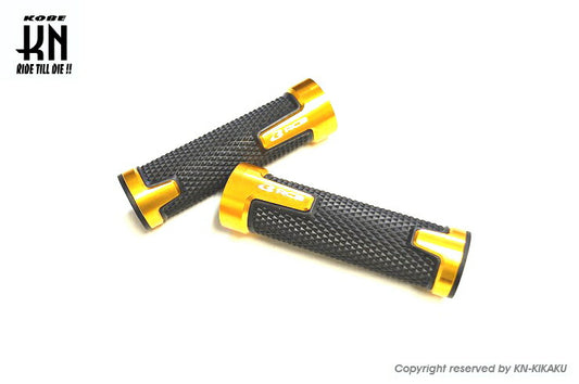 RCB アルミハンドルグリップ AHG14 ゴールド 汎用 22.2mmハンドルバー用