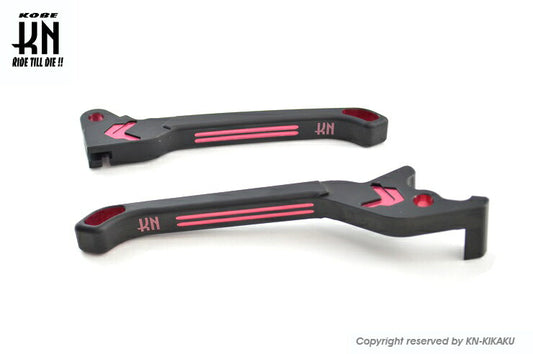 KNデュアルカラーレバー2 マットブラック/レッド アドレスV125