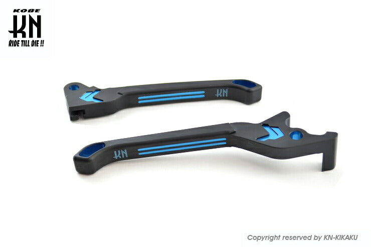KNデュアルカラーレバー2 マットブラック/ブルー アドレスV125