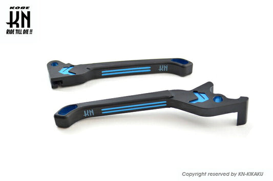 KNデュアルカラーレバー2 マットブラック/ブルー アドレスV125