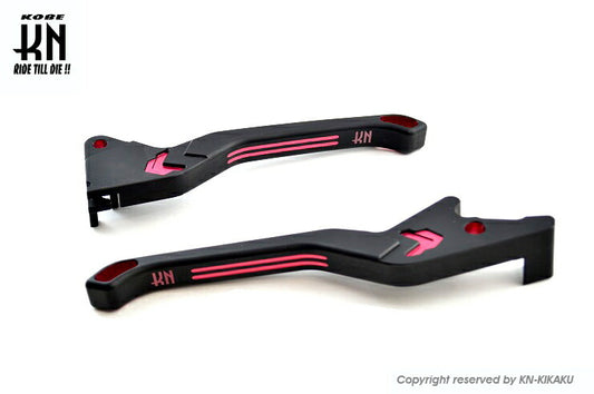 KNデュアルカラーレバー2 マットブラック/レッド PCX125/150 ズーマーX