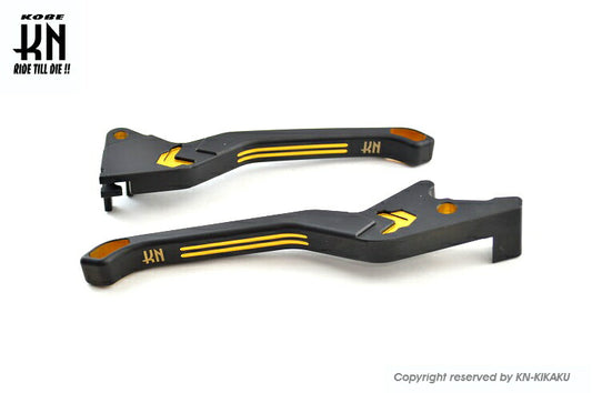 KNデュアルカラーレバー2 マットブラック/ゴールド PCX125/150 ズーマーX