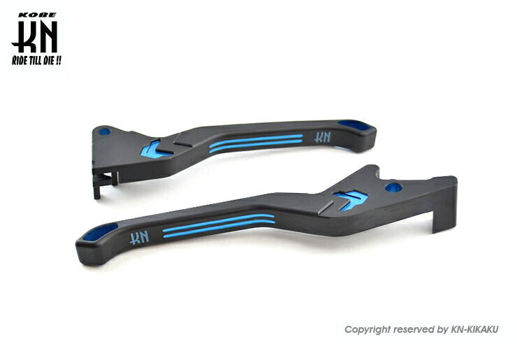 KNデュアルカラーレバー2 マットブラック/ブルー PCX125/150 ズーマーX