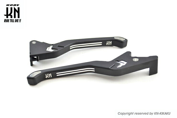 KNデュアルカラーレバー2 マットブラック/シルバー PCX125/150 ズーマーX