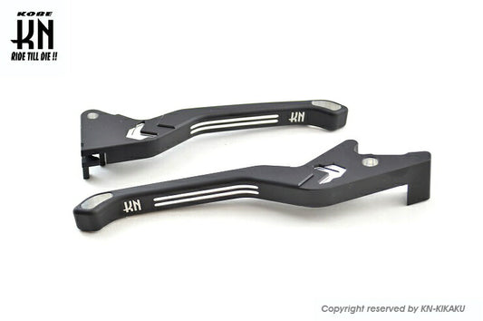 KNデュアルカラーレバー2 マットブラック/シルバー PCX125/150 ズーマーX