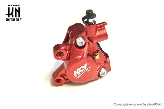 NCY 対向2POTキャリパー 鋳造タイプ レッド ジョグZ2 アプリオ グランドアクシス100 BWS100 スーパージョグZ/ZR アクシス50/90