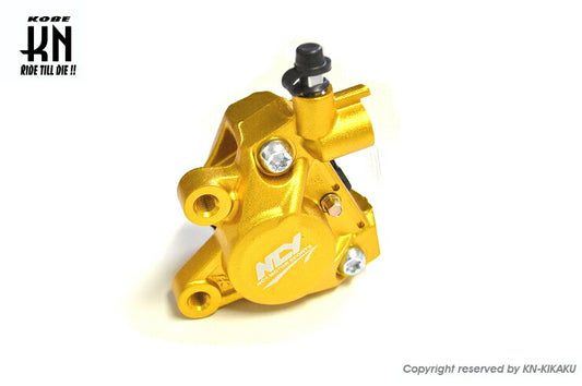 NCY 対向2POTキャリパー 鋳造タイプ ゴールド ジョグZ2 アプリオ グランドアクシス100 BWS100 スーパージョグZ/ZR アクシス50/90