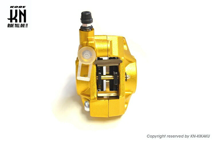 NCY 対向2POTキャリパー 鋳造タイプ ゴールド ジョグZ2 アプリオ グランドアクシス100 BWS100 スーパージョグZ/ZR アクシス50/90