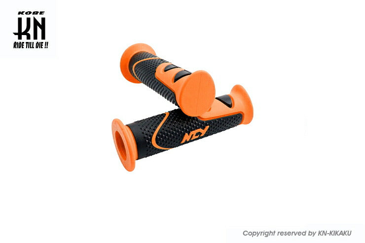NCY グリップ LD531 オレンジ 120mm 汎用 22.2mmハンドル車専用