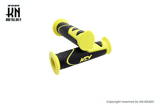 NCY グリップ LD531 イエロー 120mm 汎用 22.2mmハンドル車専用