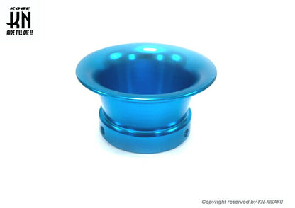 アルミビレットファンネル ブルー 取付内径43mm/高さ37mm 汎用