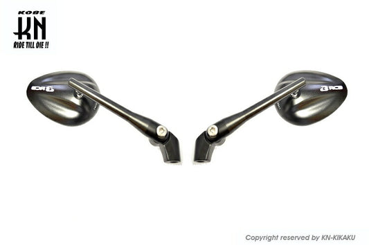 RCB CNC Rearview Mirrors S5 Series Clear Lens Black