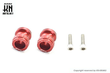 RCB スイングアームスプール レッド M10 カワサキ系