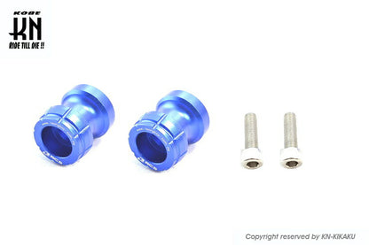 RCB スイングアームスプール ブルー M10 カワサキ系