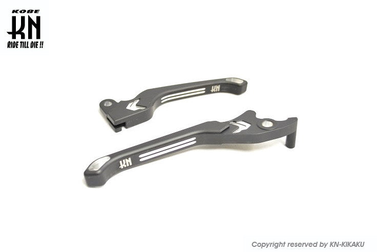 KNデュアルカラーレバー2 マットブラック/シルバー スウィッシュ