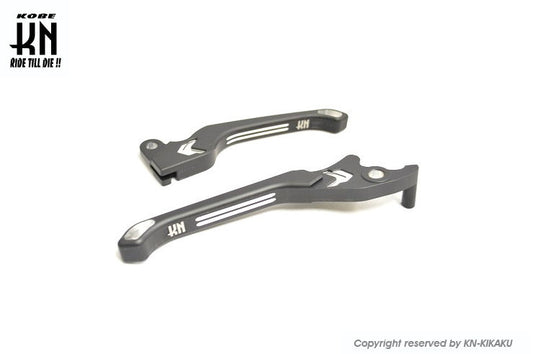 KNデュアルカラーレバー2 マットブラック/シルバー スウィッシュ