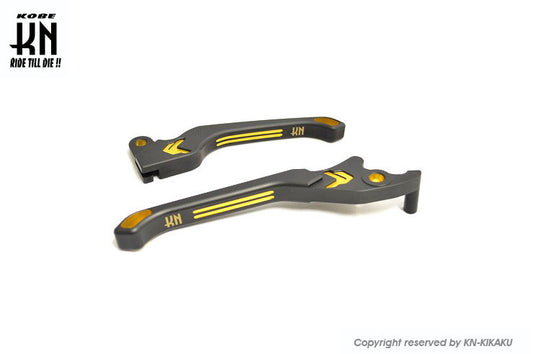 KNデュアルカラーレバー2 マットブラック/ゴールド スウィッシュ