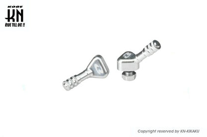 RCB アルミCNCエアーバルブ 45度 シルバー 汎用(チューブレスホイール専用)