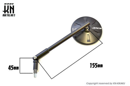 RCB ALLOYバックミラー アルミCNCバックミラー 左8mm正/右8mm逆ネジ