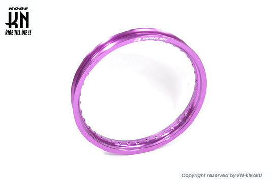 RCB アルミホイールリム パープル 185-17 17インチ 36ホール カブ系車両