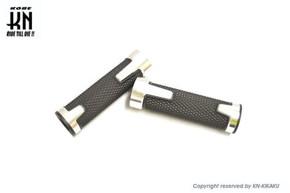 RCB アルミハンドルグリップ AHG14 シルバー 汎用 22.2mmハンドルバー用