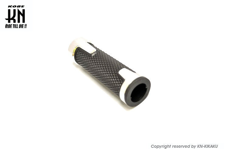 RCB アルミハンドルグリップ AHG14 シルバー 汎用 22.2mmハンドルバー用