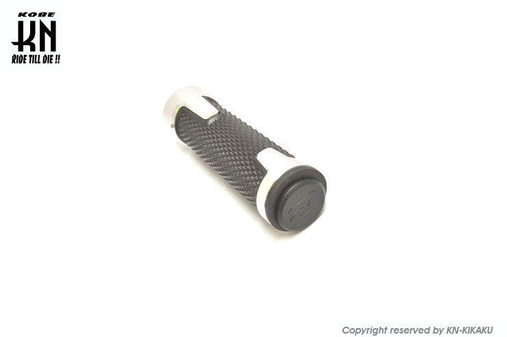 RCB アルミハンドルグリップ AHG14 シルバー 汎用 22.2mmハンドルバー用