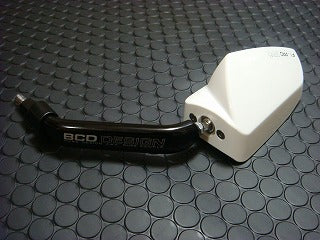 BCD バックミラー 8mmタイプ ホワイト 左右セット 汎用