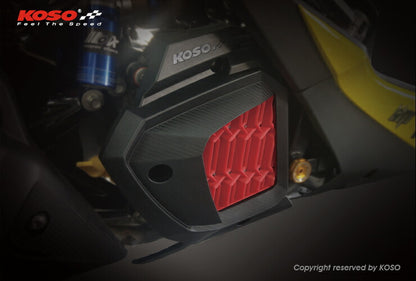 KOSO ラジエーターカバー ブルー マジェスティS SMAX フォース155