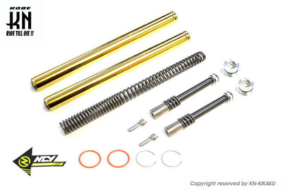 NCY フロントフォークインナーチューブセット N-17 ゴールド マジェスティS SMAX フォース