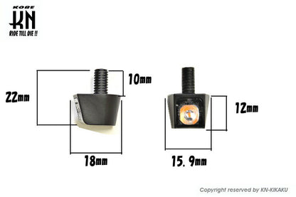 KOSO Rough Craft ION 極小LEDウインカー 汎用 DC12V車