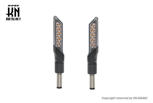 KOSO シーケンシャルLEDウインカー3 車検対応 GW-02 ライトスモーク 左右セット 汎用