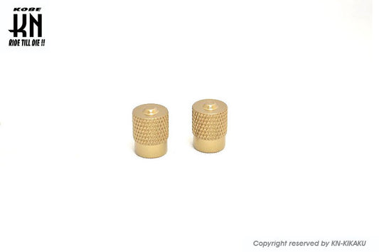 アルミエアーバルブキャップ2 ブロンズ 2個入 汎用