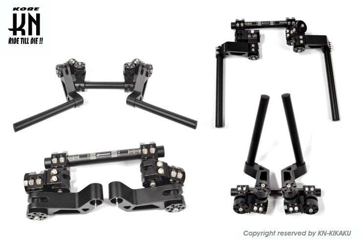 RCB TRANSFORMABLE HANDLE 自由自在ハンドルバー ブラック 22.2mm