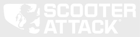 STAGE6 ステッカー Scooter-Attack ホワイト 140mm×36mm