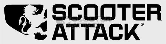 STAGE6 ステッカー Scooter-Attack ブラック 140mm×36mm