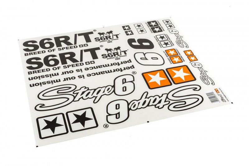 STAGE6 特大ステッカー Sticker Sheet A2 MKII ブラック 340mm×410mm
