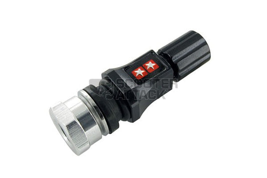 STAGE6 ショートストレートバルブ アルミ削出し ブラック