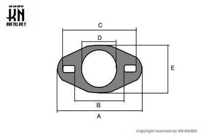 汎用マフラーガスケット タイプ6 内径33.5mm