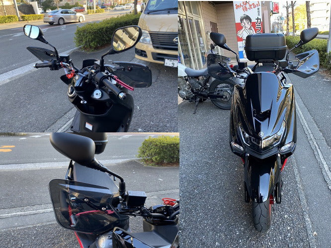 汎用ナックルバイザー ミラー穴固定タイプ 汎用