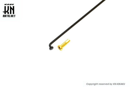 RCB Rim Specific Spokes, Black Spokes/Gold Nipples, 120-9, Set of 36