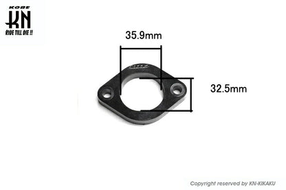 KOSO ビッグインテークマニホールド用ヒートプロテクション 34-36mm用 シグナスX1型～5型 BW'S125 1型～2型