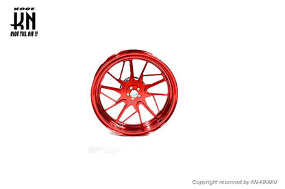 MOS 鍛造アルミホイール前後セット FF-10 レッド マジェスティS SMAX フォース