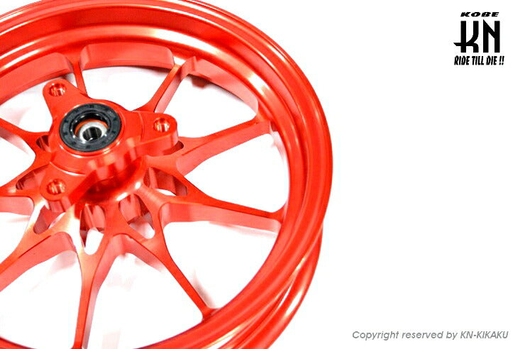 Forged Aluminum Wheels Front and Rear Set Type 1 Red for Honda Dio (Disk Brake Models)