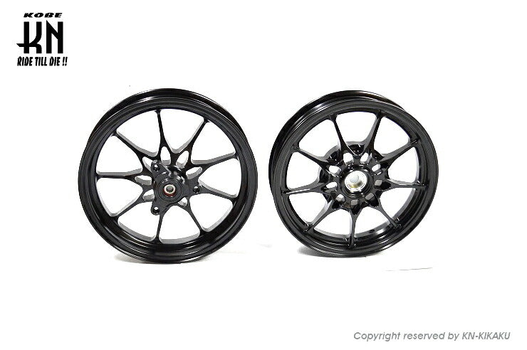 鍛造アルミホイール前後セット タイプ1 ブラック ホンダディオDISK系