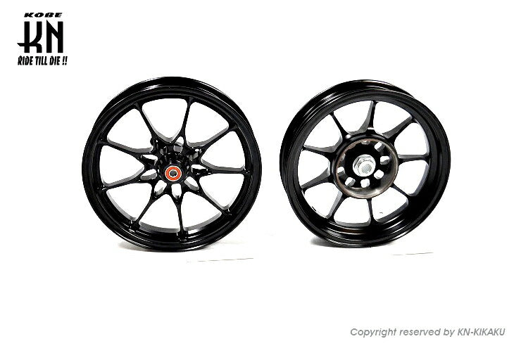 鍛造アルミホイール前後セット タイプ1 ブラック ホンダディオDISK系